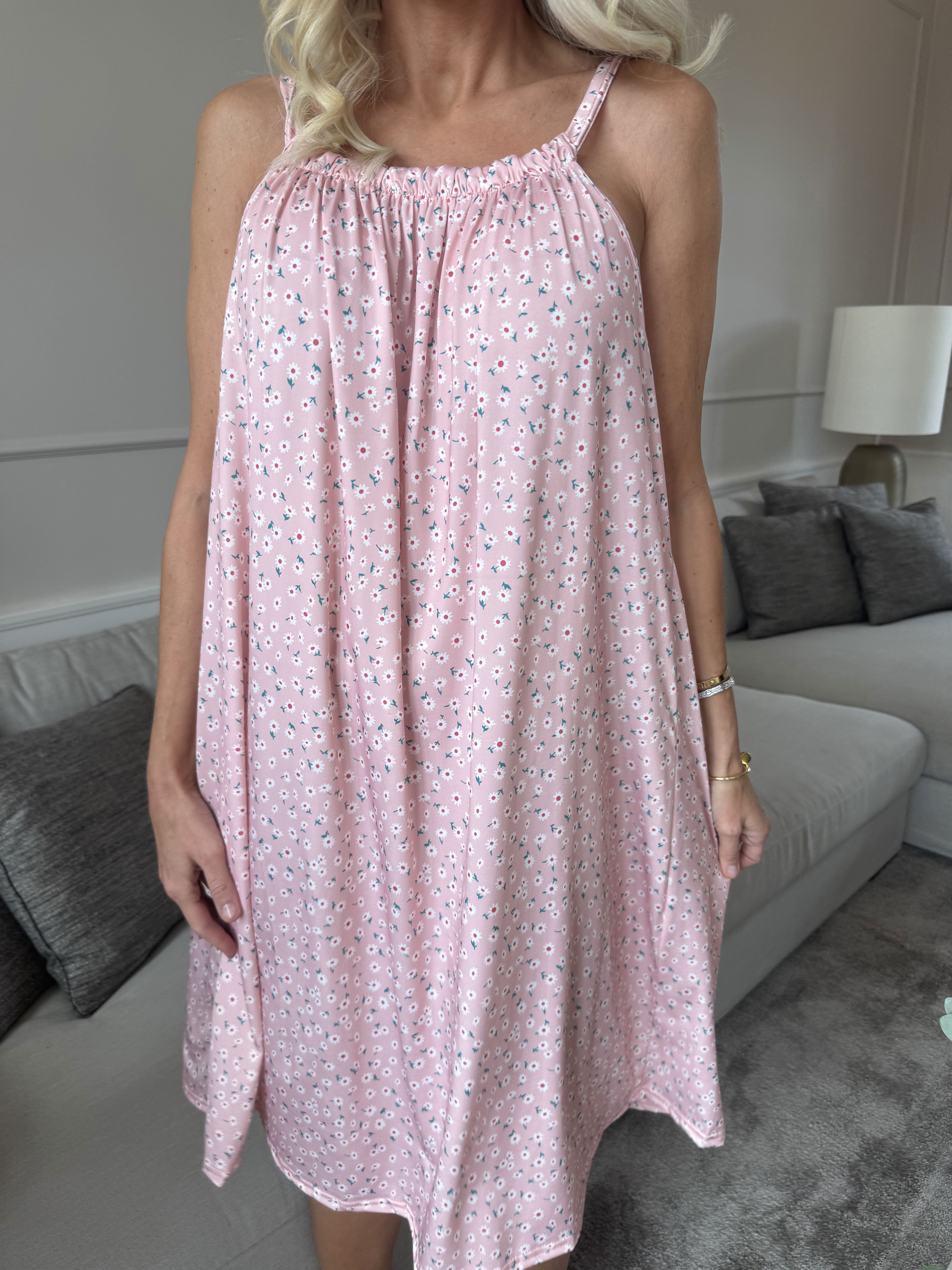 SunLove Small Flower - Elastisk stropkjole med blomsterprint